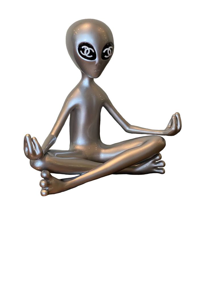 Meditating Chanel (Silver) by Olga Lomaka