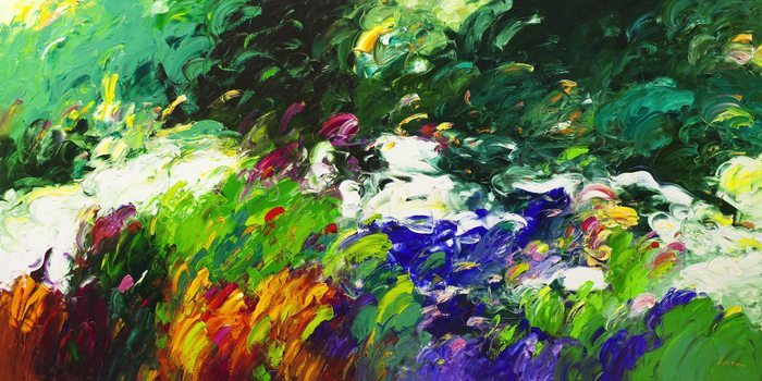 overgrown stream von Valery Khattin