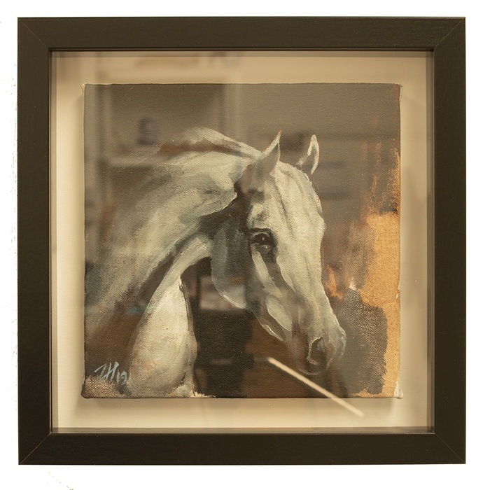 Equine Head Arab White (study 32) par Zil Hoque