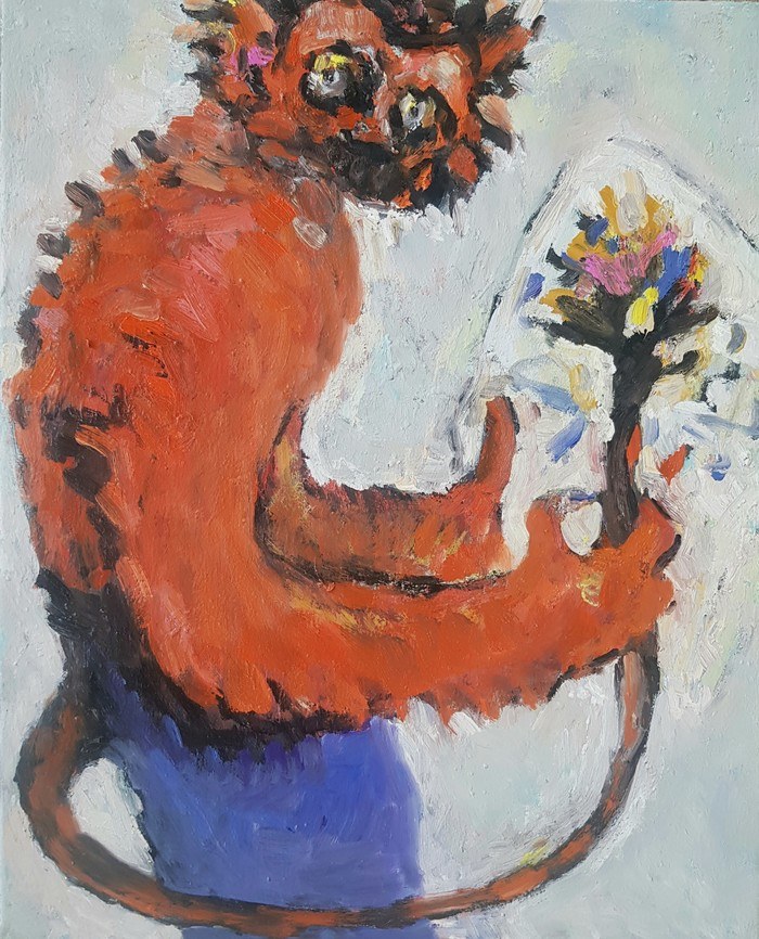 Red Monkey Painter par Kate McCrickard