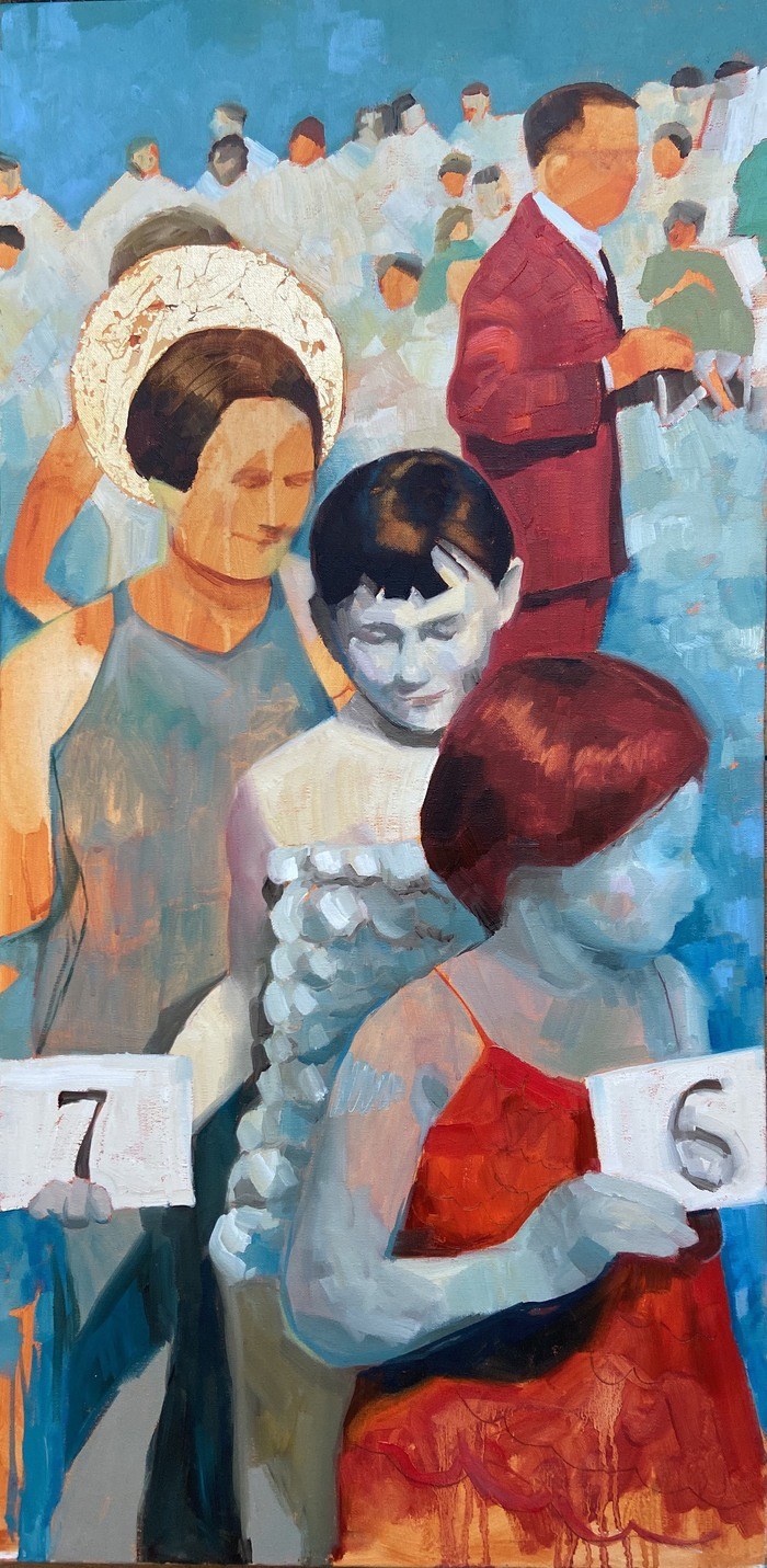 The Girls (After George Henry and EA Hornel) by Amy Dury