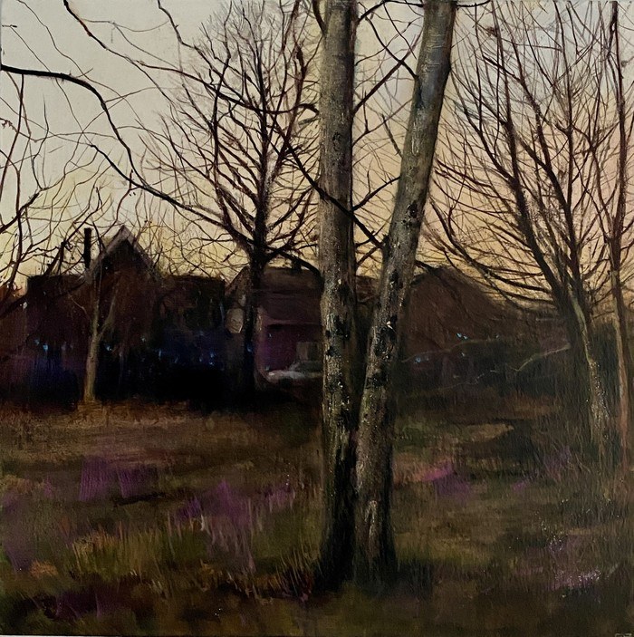 Birches Dusk by Georgia Peskett