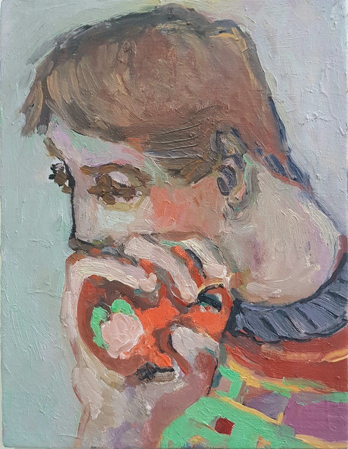 Boy and Apple von Kate McCrickard