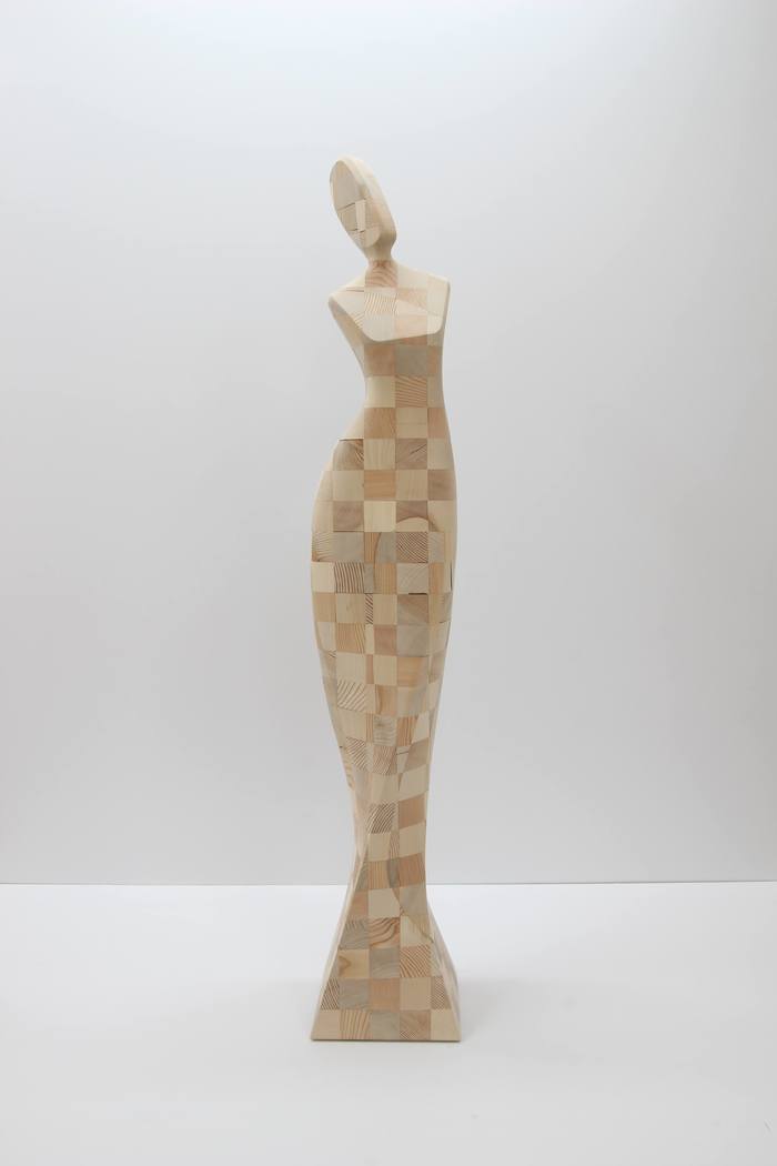 Human cubes 750 by Manfred Hellweger