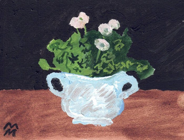 Nature Morte aux Fleurs Roses by Maria Magenta