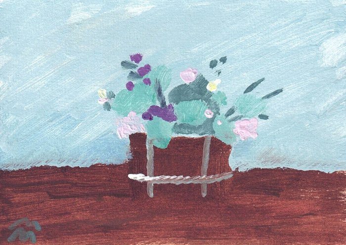 Nature Morte Bleu Neige by Maria Magenta