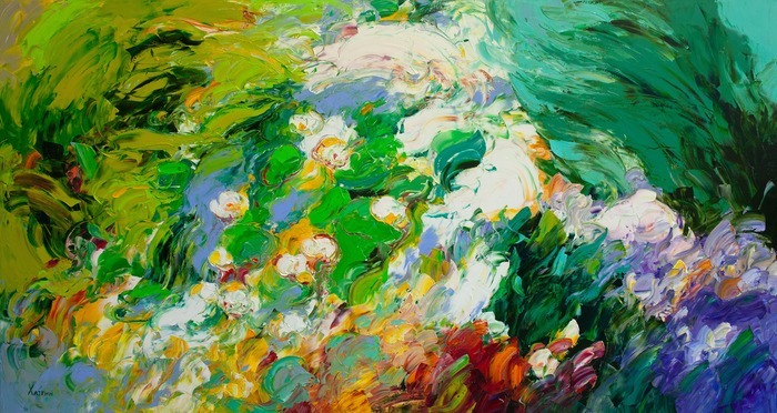 Overgrown Pond by Valery Khattin