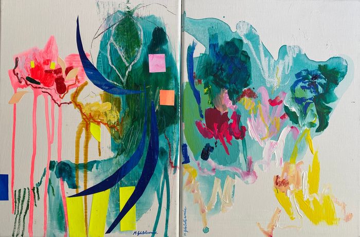 Jardin diptyque par Mathilde de Bellecombe