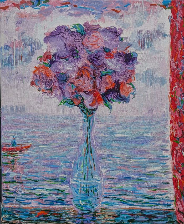 Malgré la pluie ton bouquet chantait, sur la mer j'apercevais Pierre-Yves qui rentrait. par François Pagé