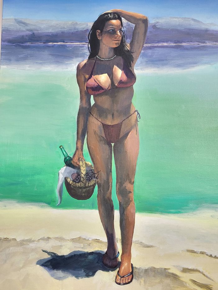 Tamar à la mer morte by Sam Rachamin