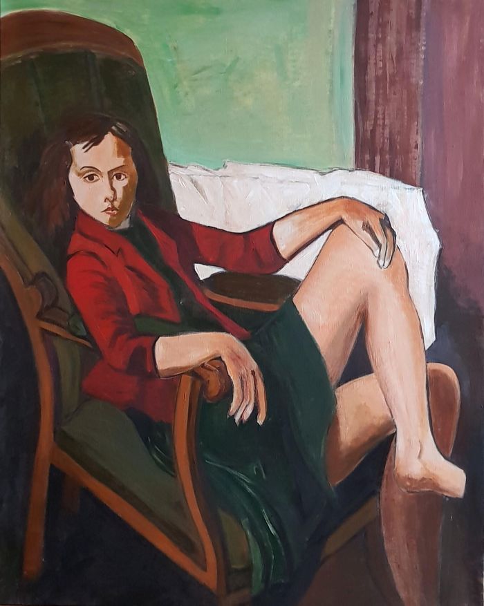 La veste rouge par Clara Crespin