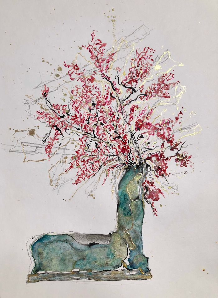 Loch Ness Ikebana by Laurence G. Art