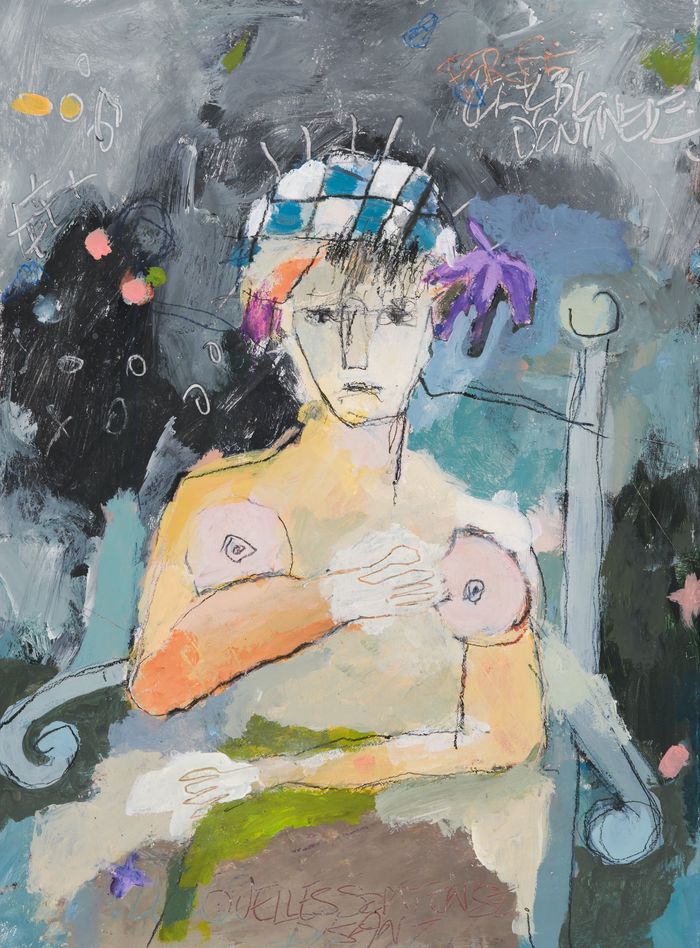 Dame au fauteuil par Marie-Hélène Carcanague