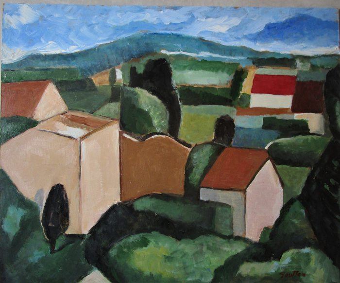 Maisons à la Batisse écroulée N°2 par Michel de Gouttes