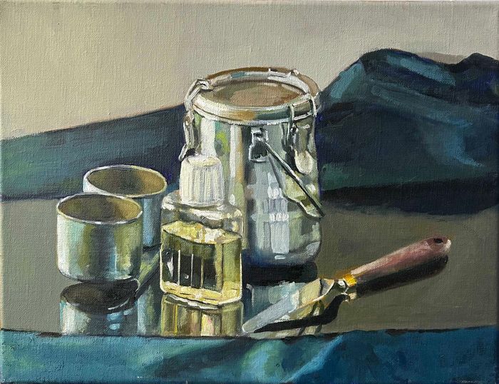 Godet, médium et térébenthine par Jacques KÉDOCHIM