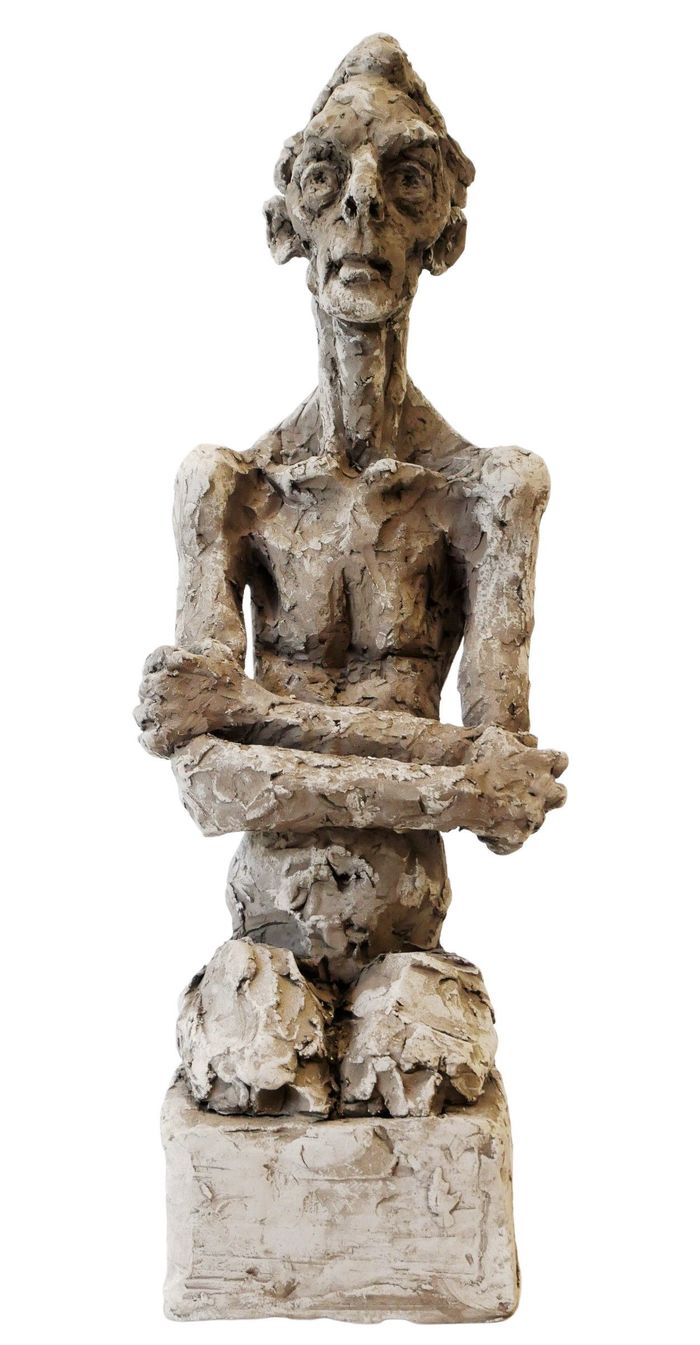 Homme assis by Marie-Thérèse Tsalapatanis