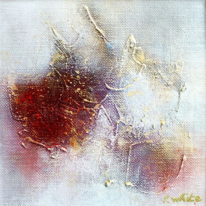 Abstraction rouge et or von Pascale White