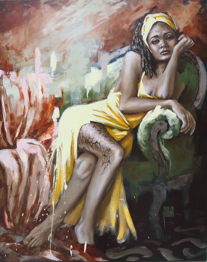 La petite robe jaune von Sylvie Julkowski-Egard