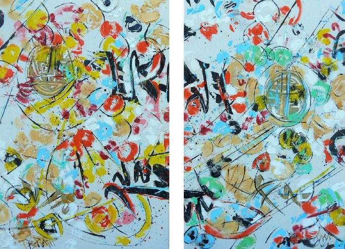 "Petit fouillis" diptyque par Barbara Piatti