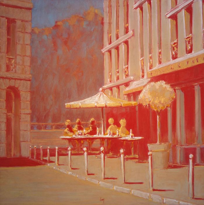 Paris, café place Dauphine by François Cusson