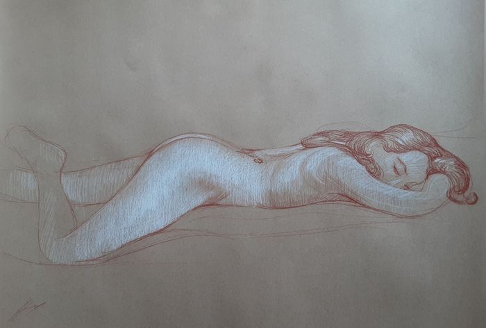 Sanguine dessin nu féminin 16 (1) (1) (1) (1) (1) (1) (1) (1) (1) (1) by Harry Boudchicha