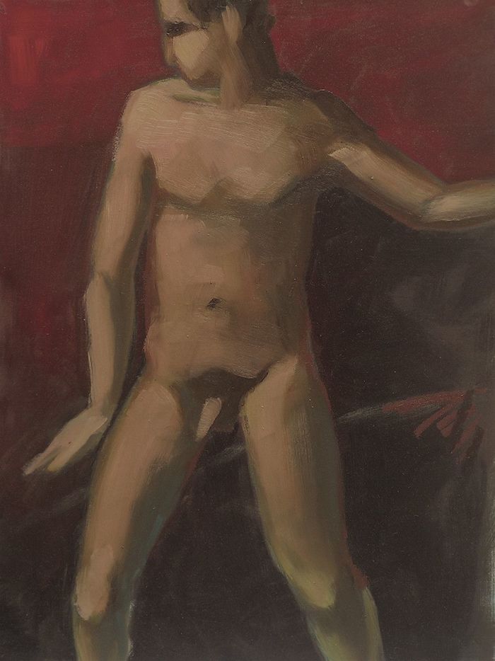 Etude homme debout par Hélène Courtois-Redouté