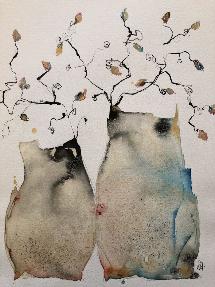 Ikebana - les chats par Laurence G. Art