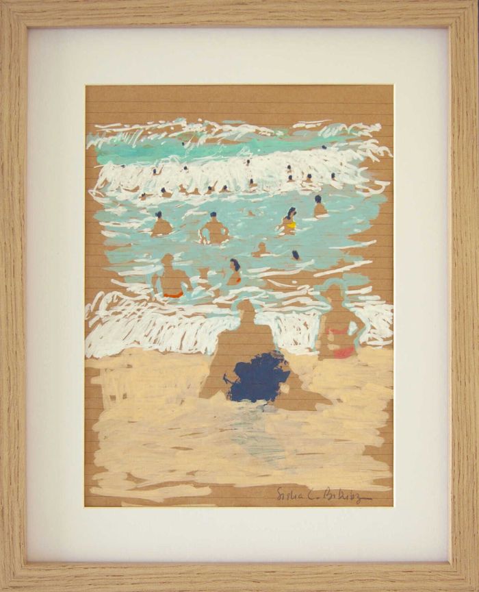 Baigneurs à Biarritz par Sasha C. Bokobza