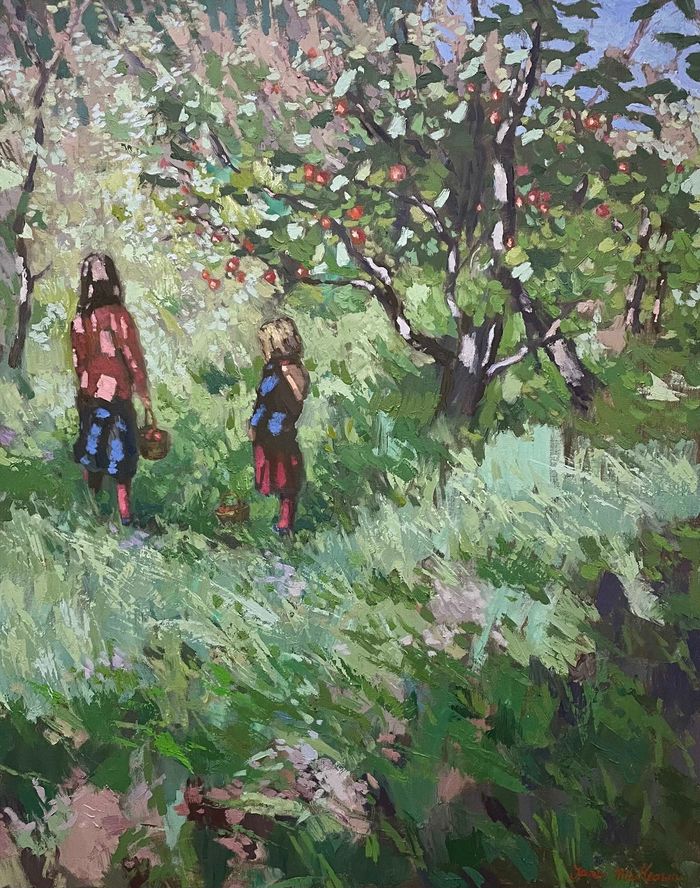 Le verger de pommiers par James MacKeown
