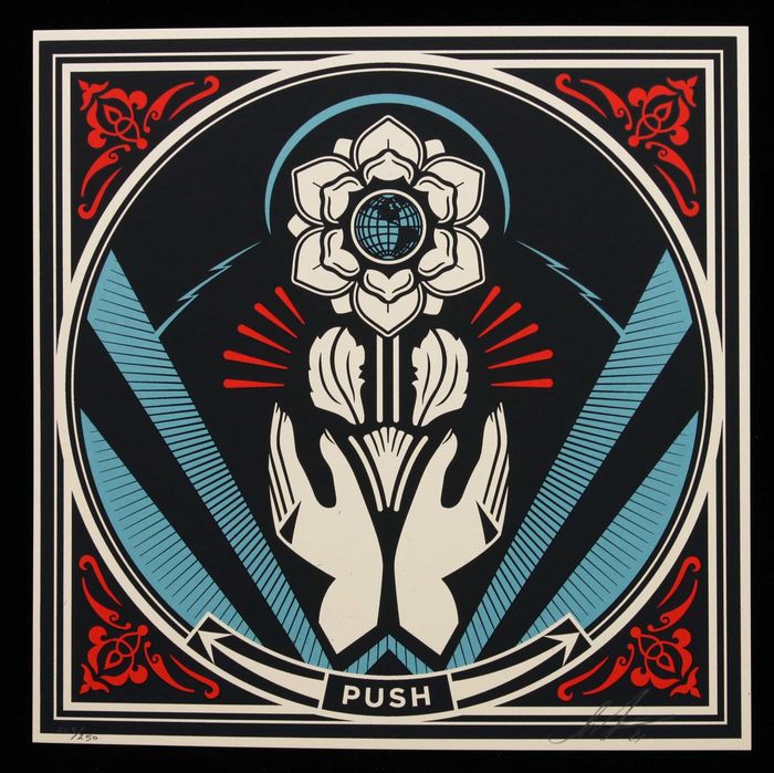 Revolutionary Love : Push par Shepard Fairey