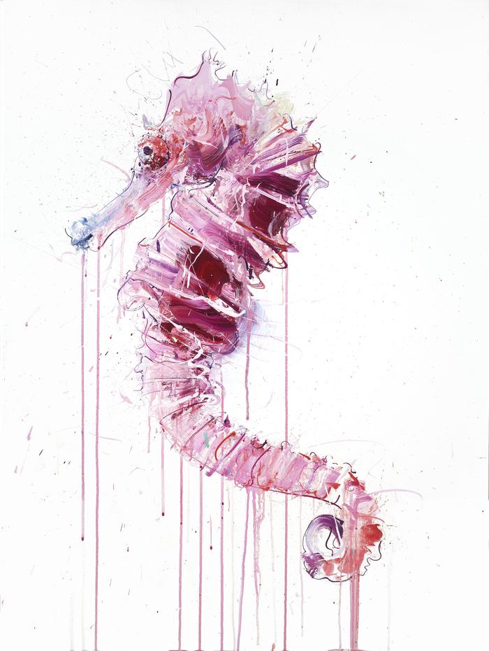 Sea Horse (Hand Finished with Acrylic Paint) par Dave White