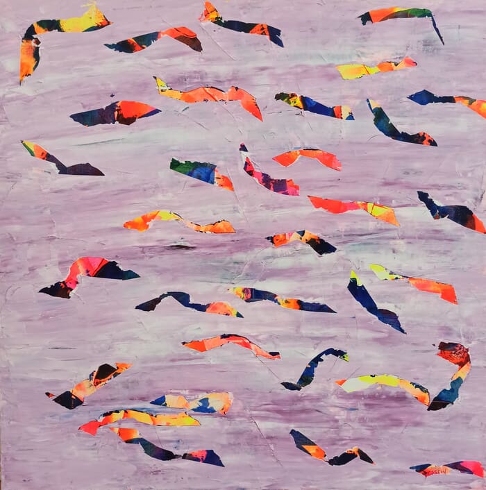 Banc de poissons par Delphine Dessein