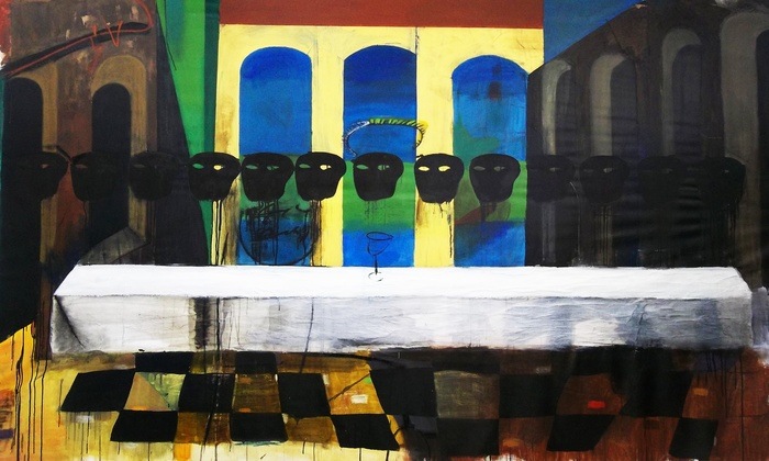 The Last Supper (dealing with the Man) by Frank Schroeder