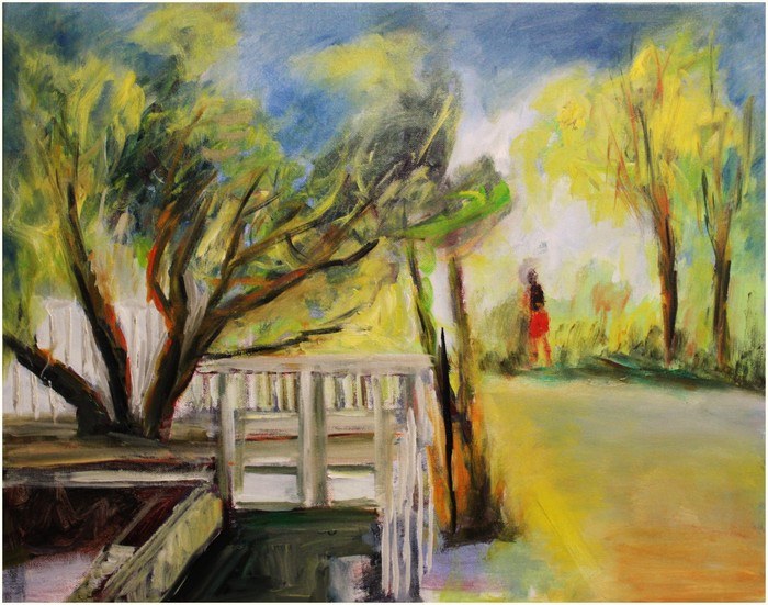 Le petit pont à Balaruc von Victorine Follana