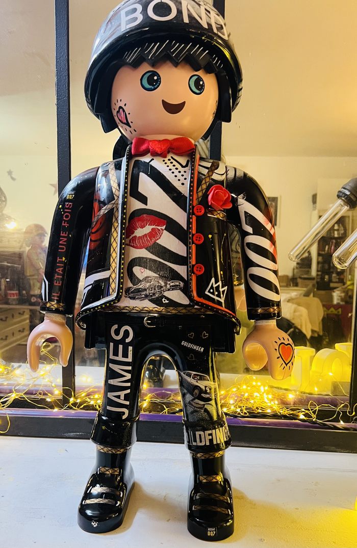 Playmobil pop art « my name is Bond » par ART'MONY