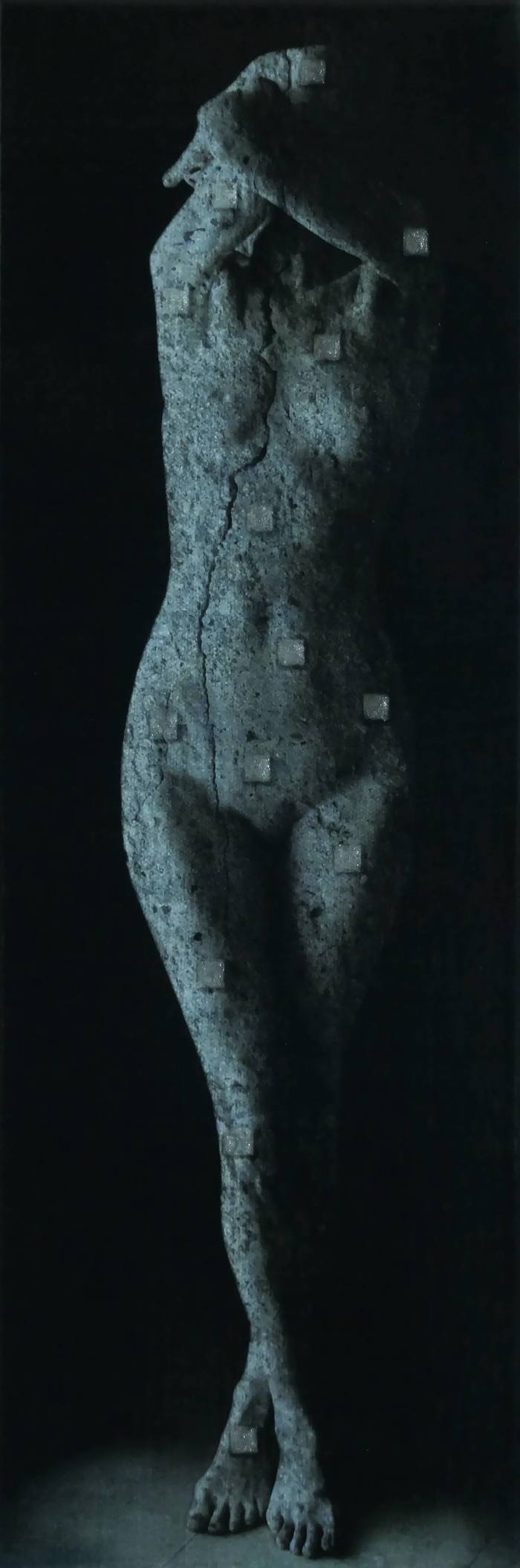 Caryatide bleue par Georges DUMAS