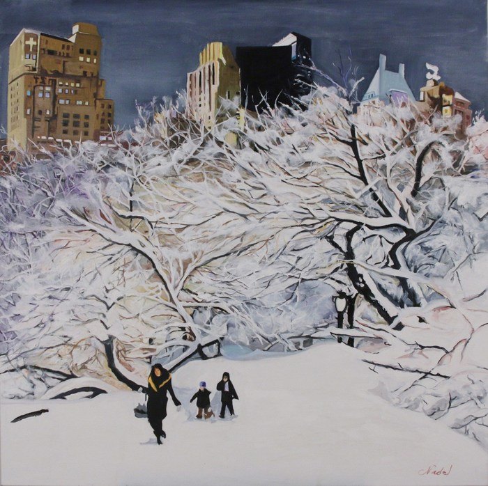 CENTRAL PARK SOUS LA NEIGE by Clotilde Nadel