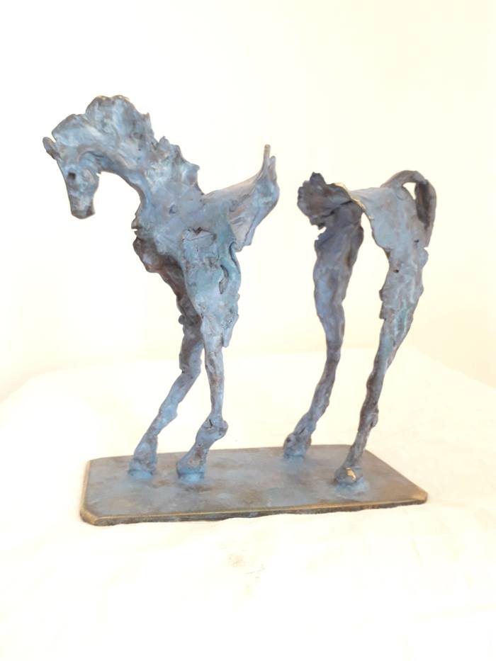 Cheval bleu by Adeline Weber Guibal