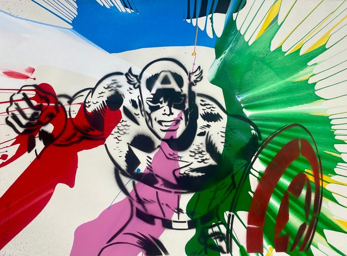 Captain America by Mr Brainwash