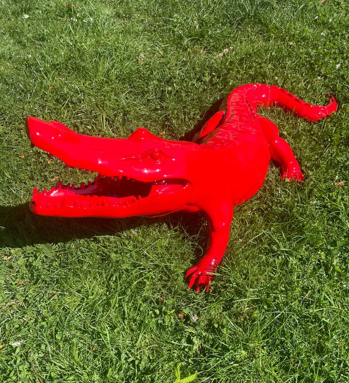 Crocodile de 110 cm par Richard Orlinski