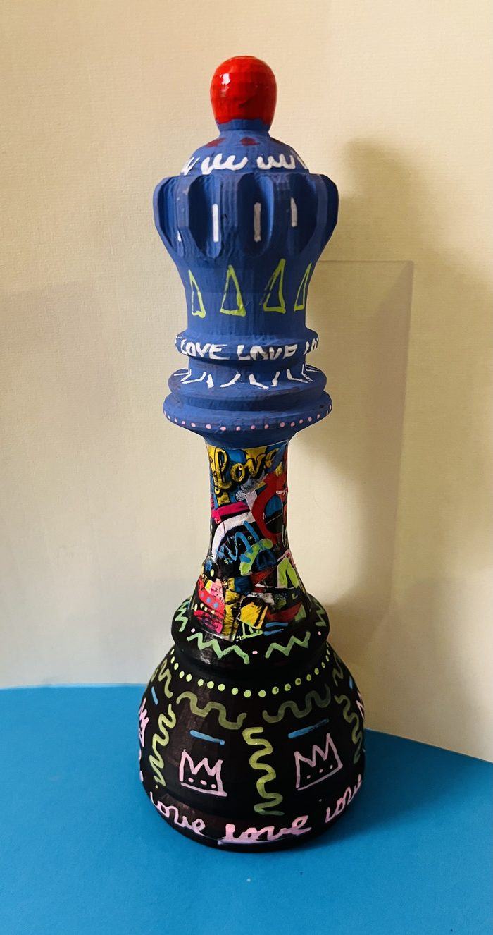 Pièce d’échec pop art par ART'MONY