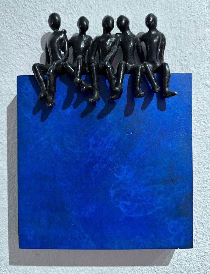 Les meilleurs amis..: (cube bleu) par OLIVIER MESSAS