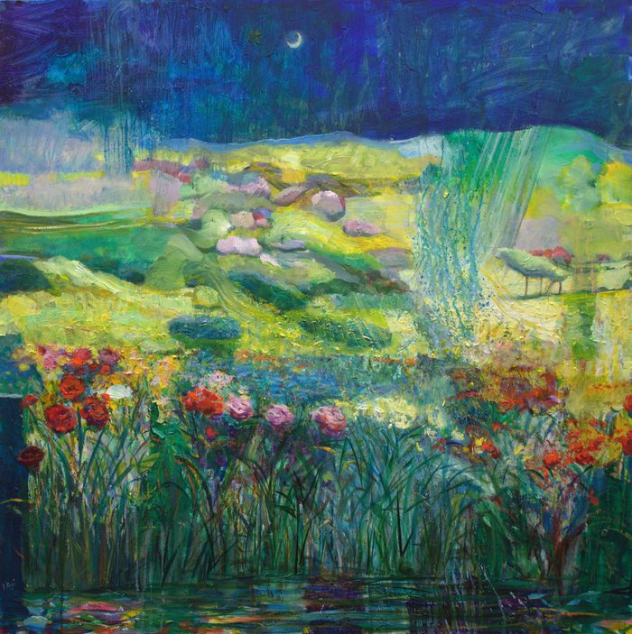  La nuit annonçait la promesse de ne plus compter le temps sur des paysages sans sommeil. par François Pagé