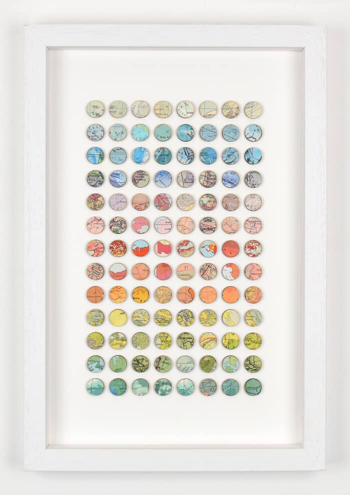 Rainbow Dots 3D Collage by Amelia Coward
