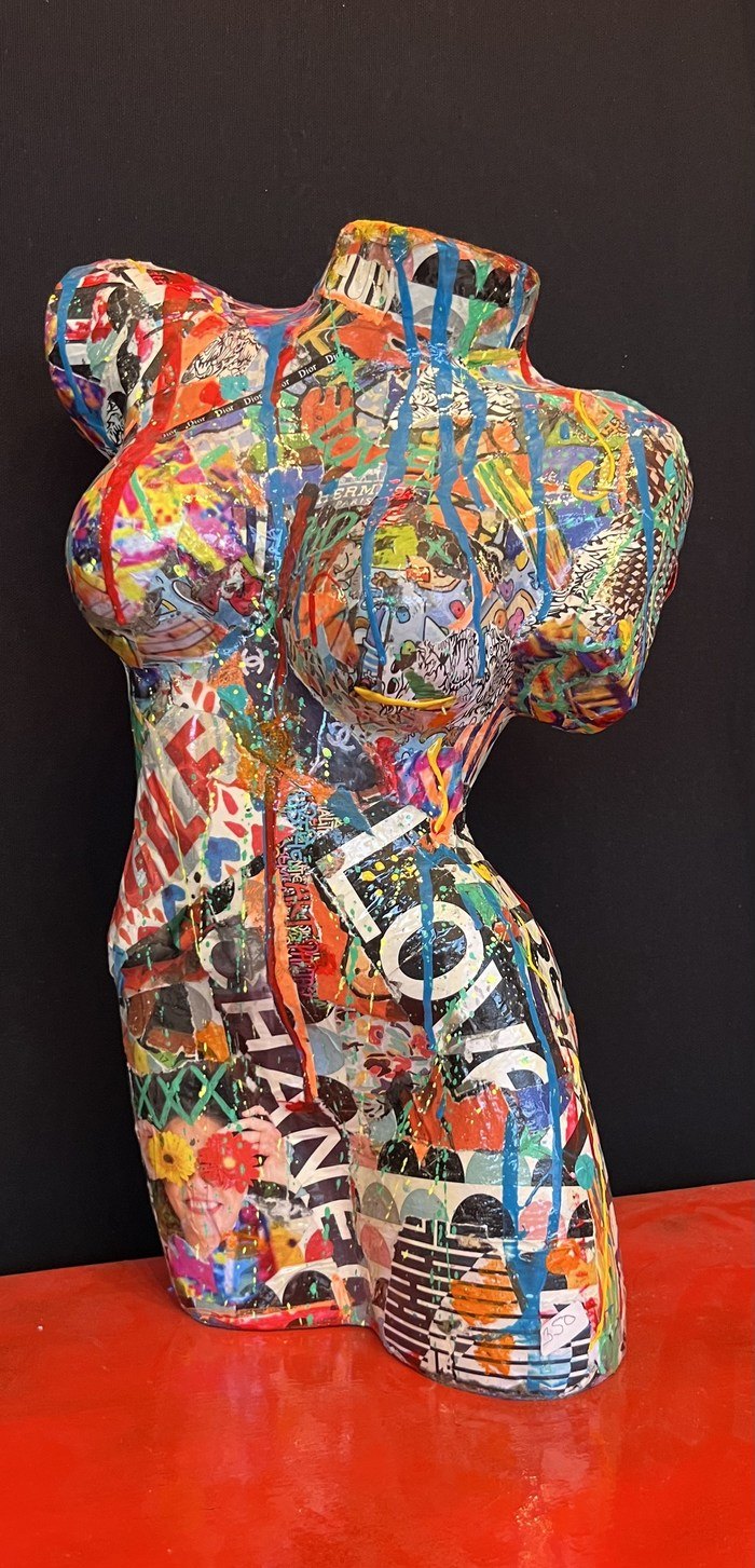 Buste femme pop art by ART'MONY