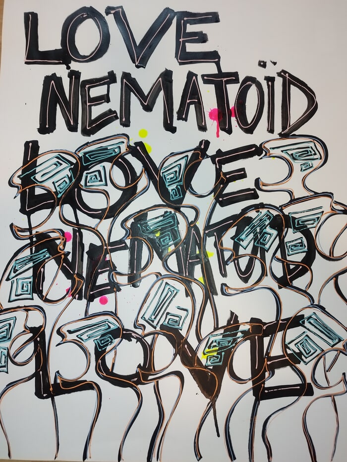 Nématoïd Love par Delphine Dessein