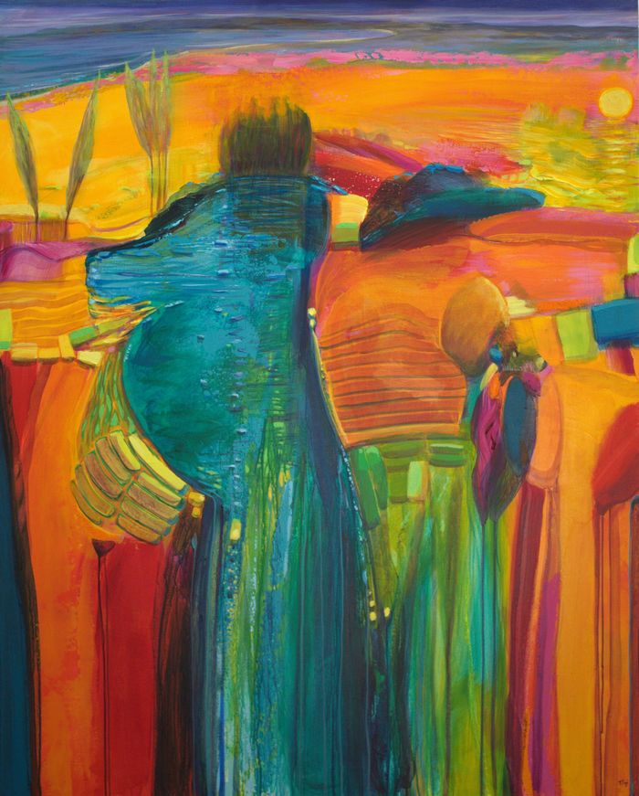 En délaissant la mer, le soleil était venu se coucher dans un champ de fleurs comme un amant infidèle.  par François Pagé