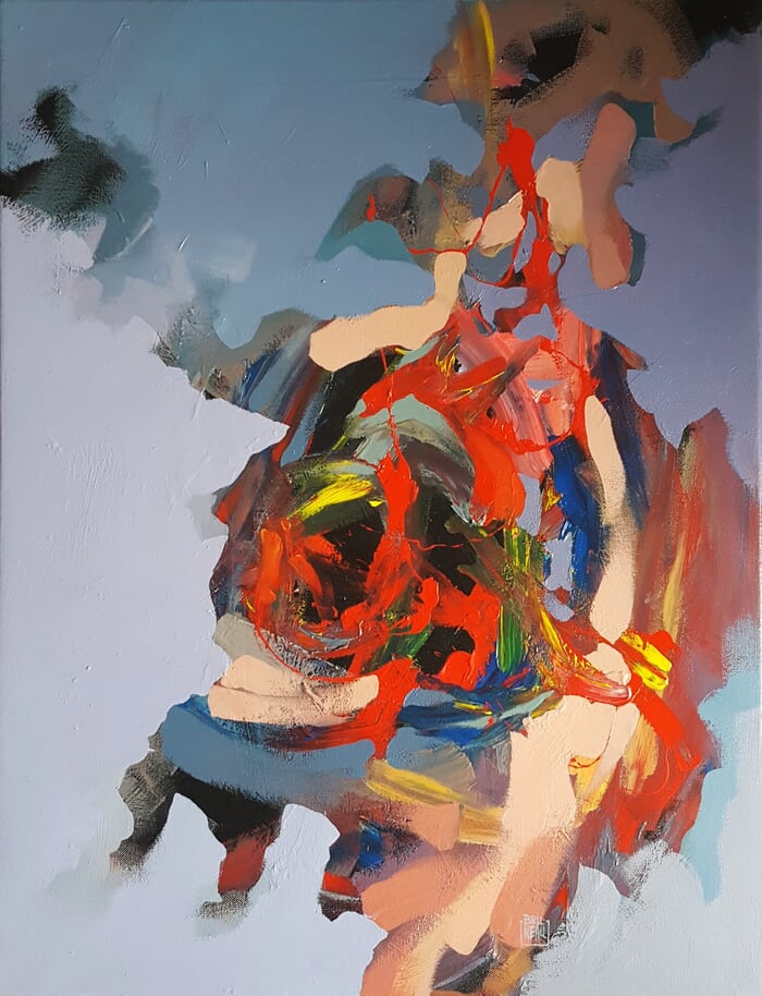 Bombero ou portrait abstrait par BRUNEAU