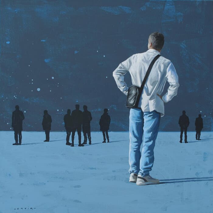 Le ciel bruit indigo by Marylin Cavin