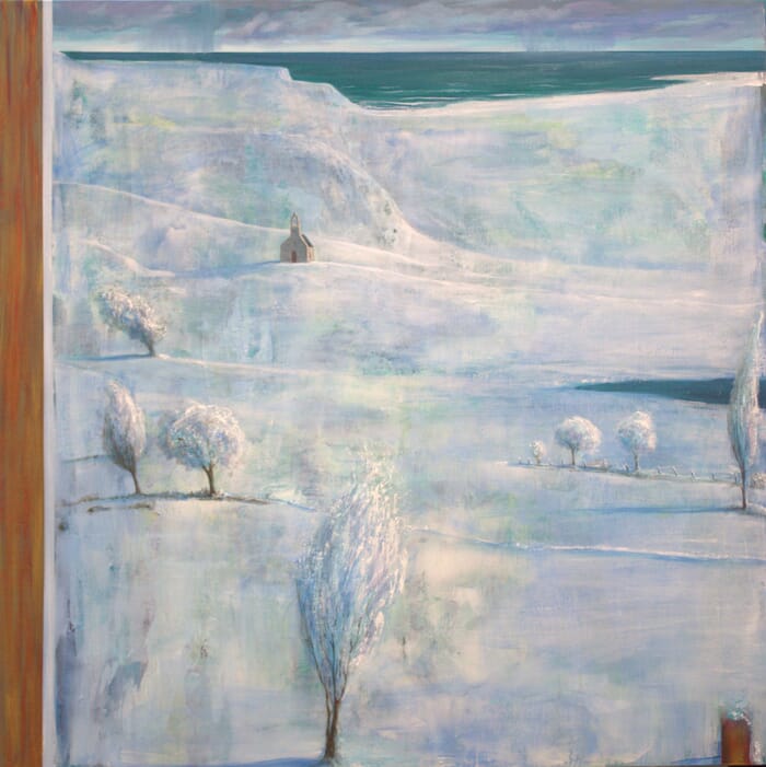 Quand la blancheur inondera les monts et le ciel se jettera en mer, pour nous épouser, nous oserons nous livrer à la chapelle. by François Pagé